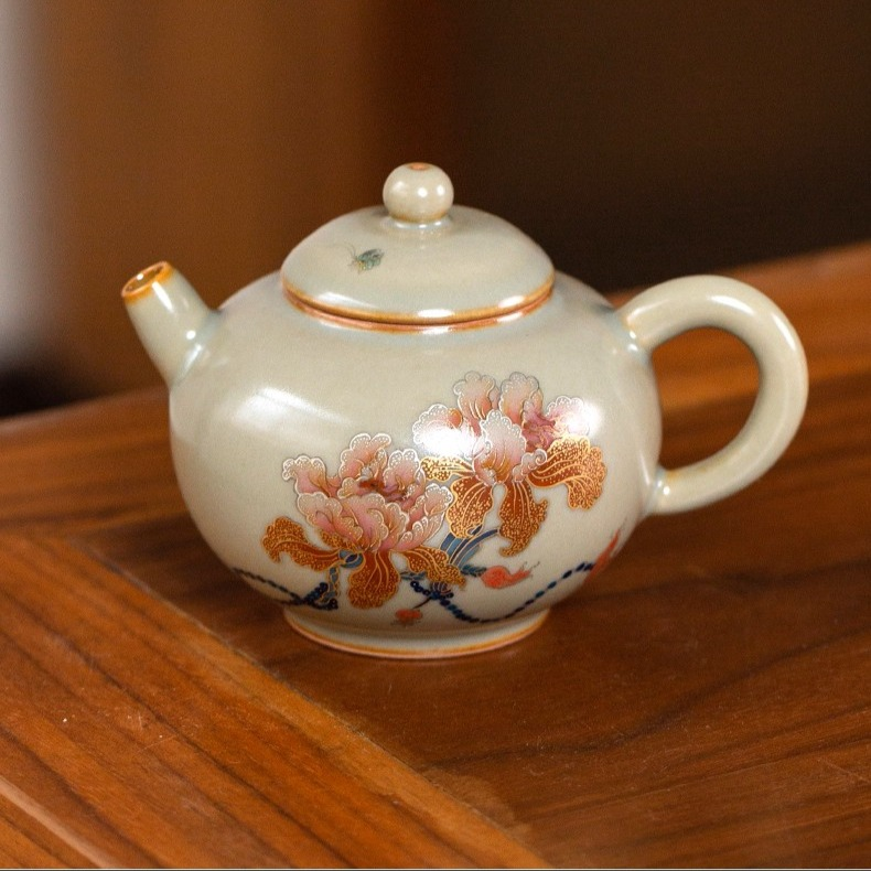 jingdezhen ru kiln powder cyan xishi teapot teapot
